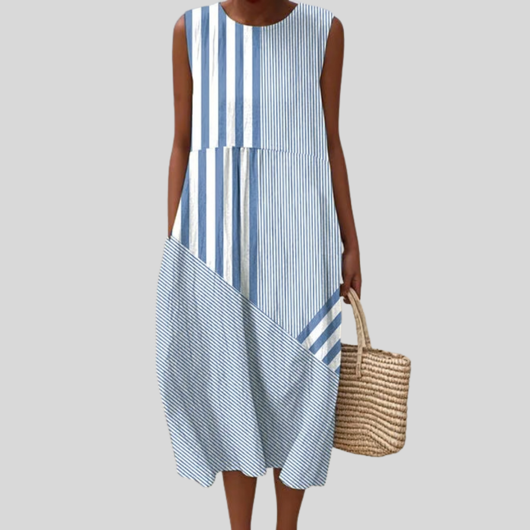 Diagonal-Stripe Dress by Eleanor Vale
