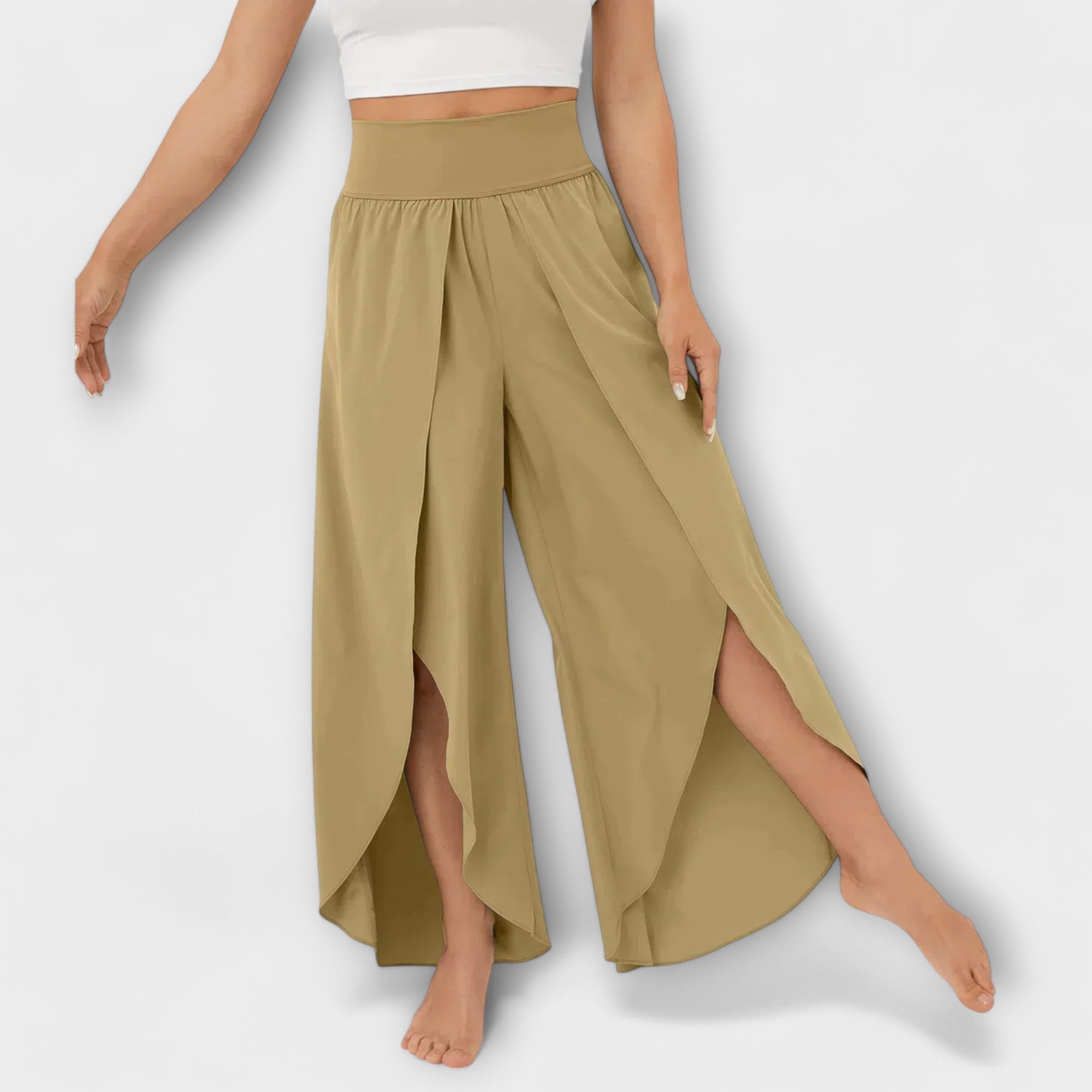 Wrap-Slit Trousers by Eleanor Vale