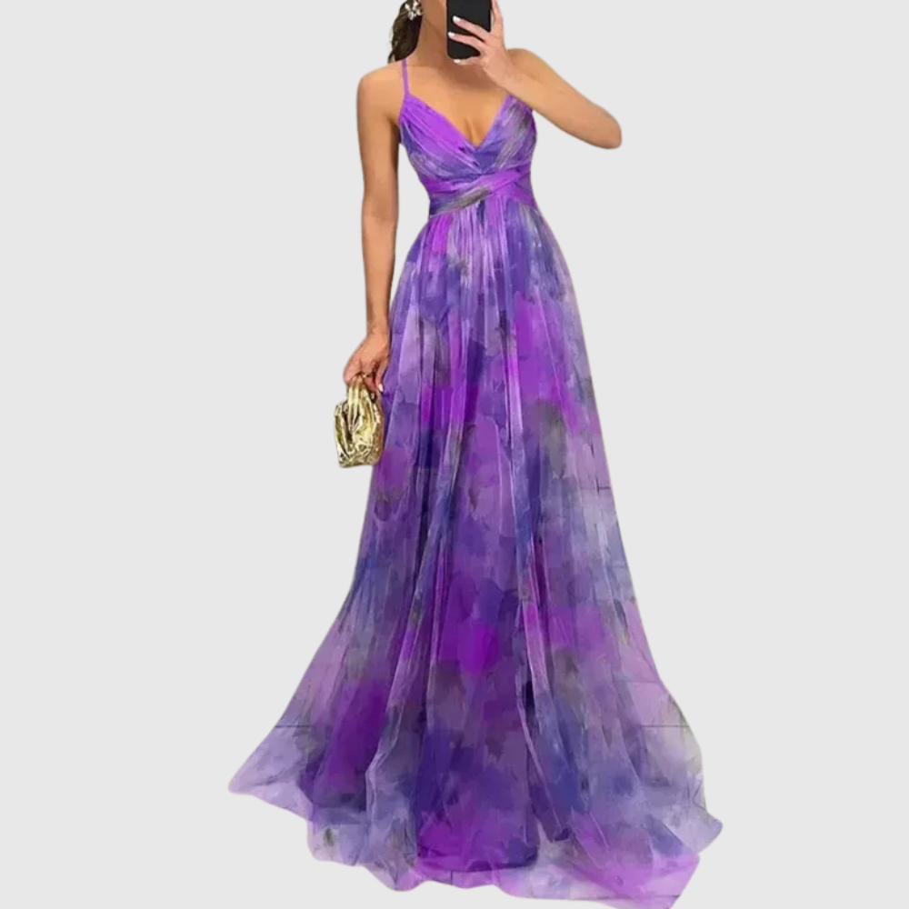 Watercolour-Floral Maxi Dress by Eleanor Vale