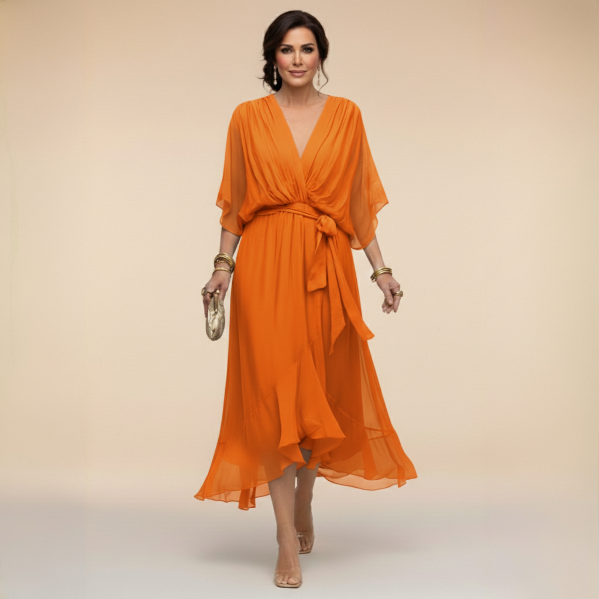 Olive-Wrap Dress by Eleanor Vale