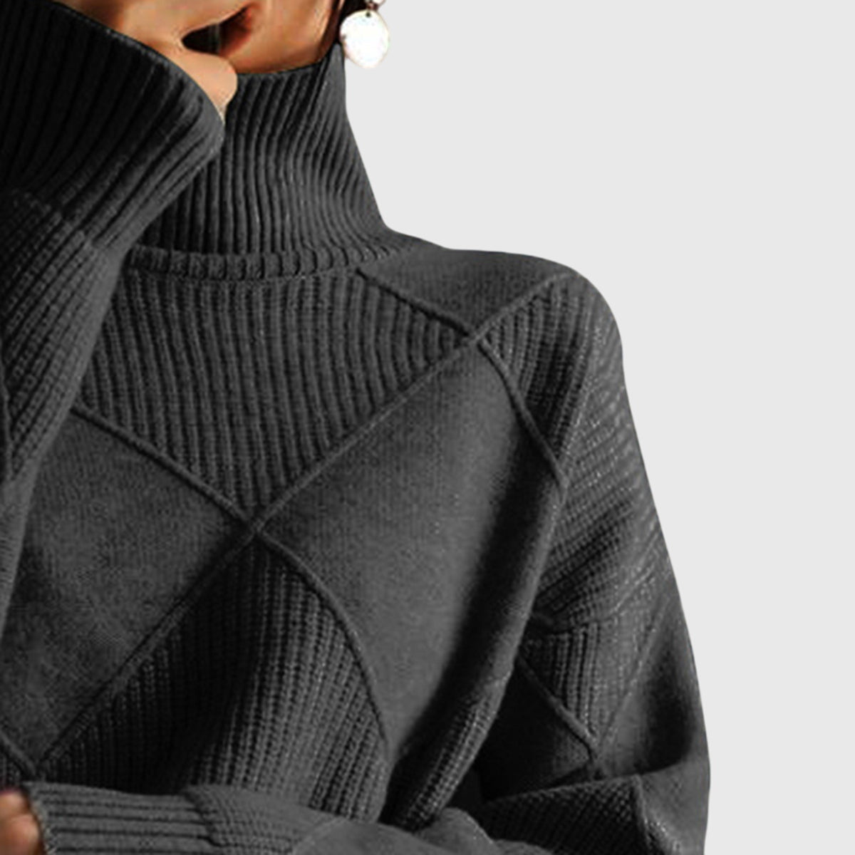 Diamond-Rib Jumper by Eleanor Vale