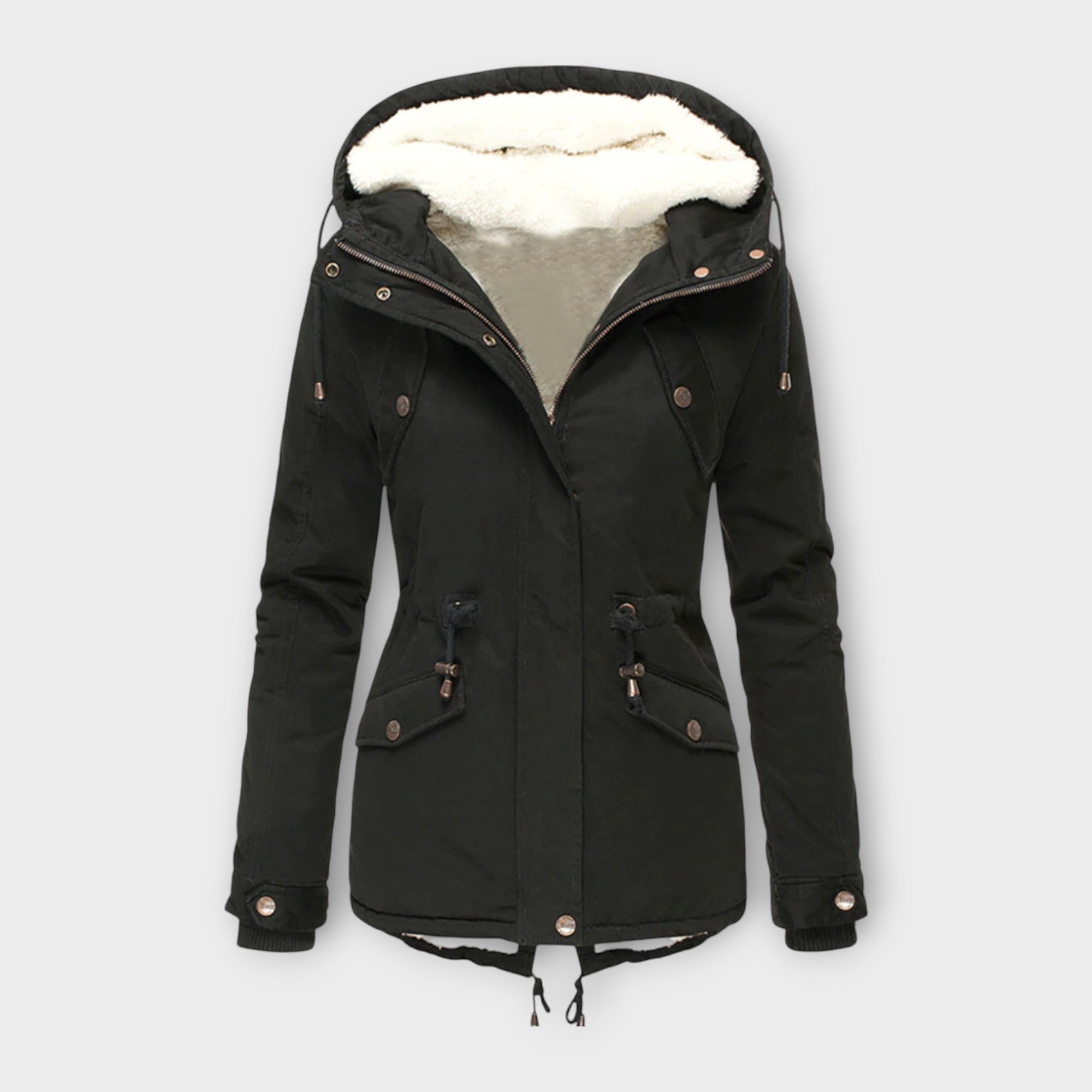Fleece-Hood Jacket by Eleanor Vale
