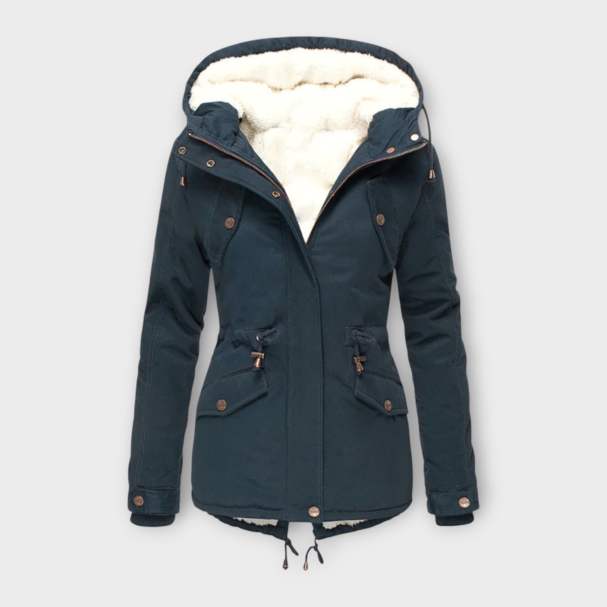 Fleece-Hood Jacket by Eleanor Vale