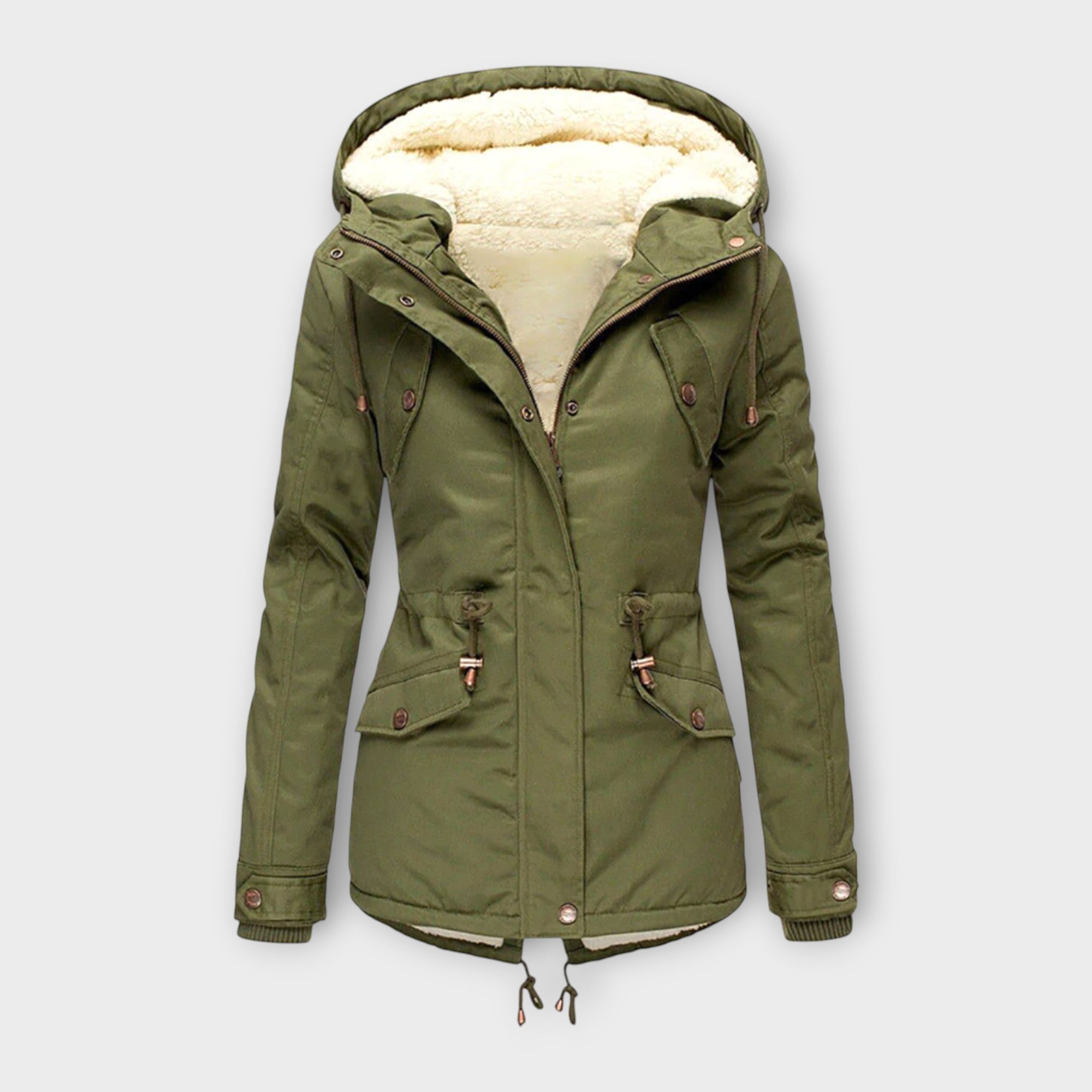 Fleece-Hood Jacket by Eleanor Vale