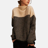 Herringbone-Panel Jumper by Eleanor Vale