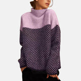 Herringbone-Panel Jumper by Eleanor Vale