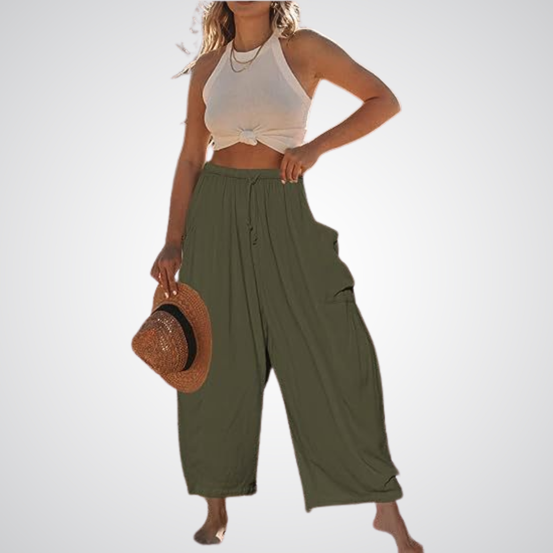 Linen-Cotton Trousers by Eleanor Vale