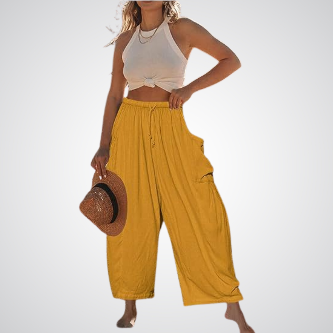 Linen-Cotton Trousers by Eleanor Vale