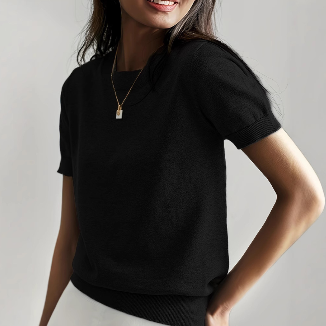 Crew-Knit Top by Eleanor Vale