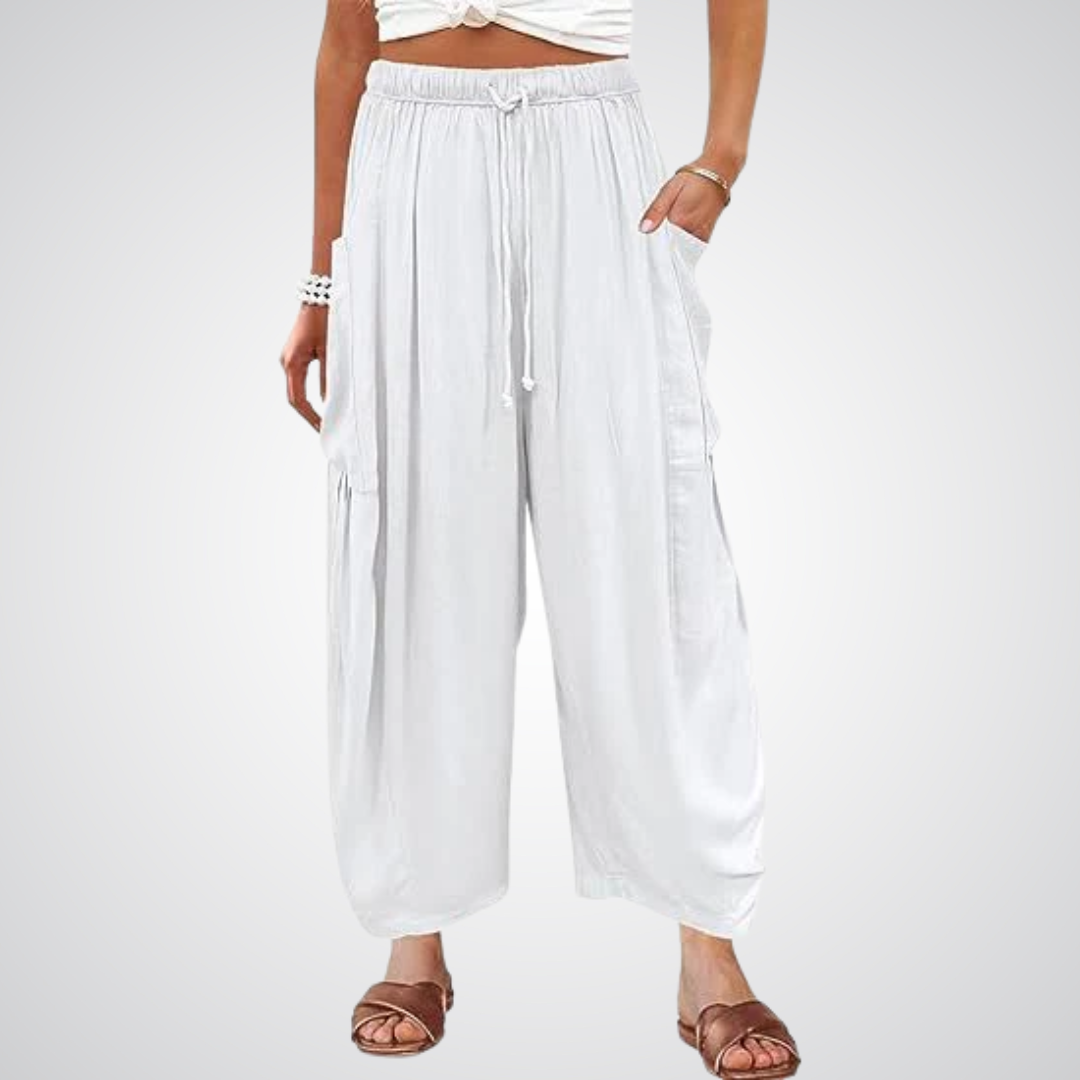 Linen-Cotton Trousers by Eleanor Vale