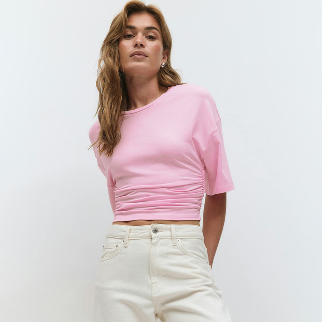 Ruched-Waist Top by Eleanor Vale