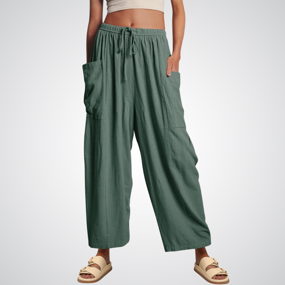 Linen-Cotton Trousers by Eleanor Vale