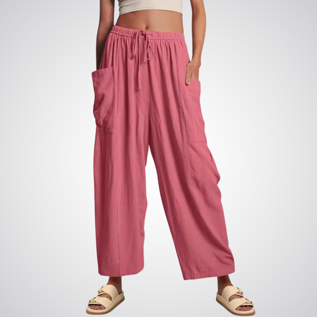 Linen-Cotton Trousers by Eleanor Vale