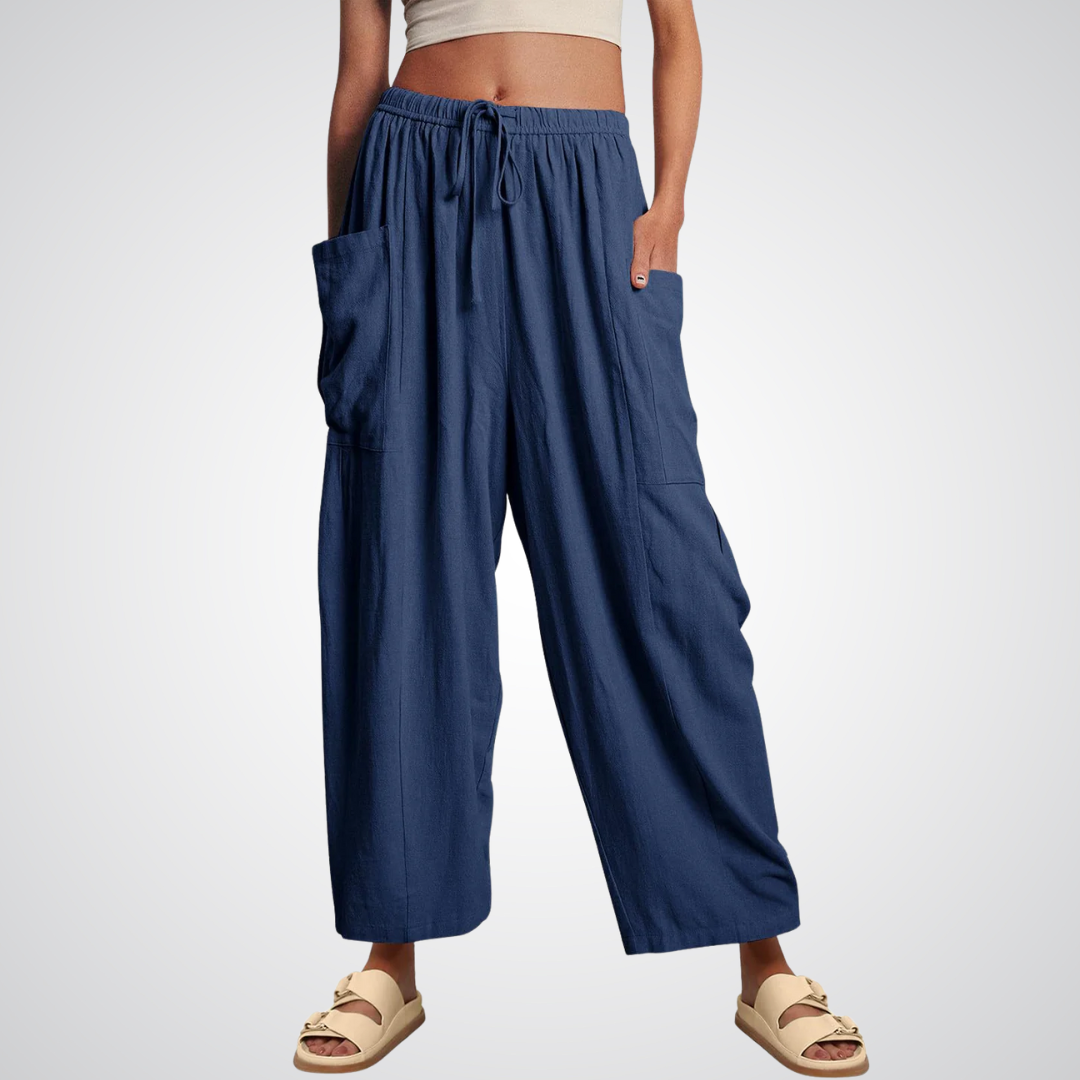 Linen-Cotton Trousers by Eleanor Vale