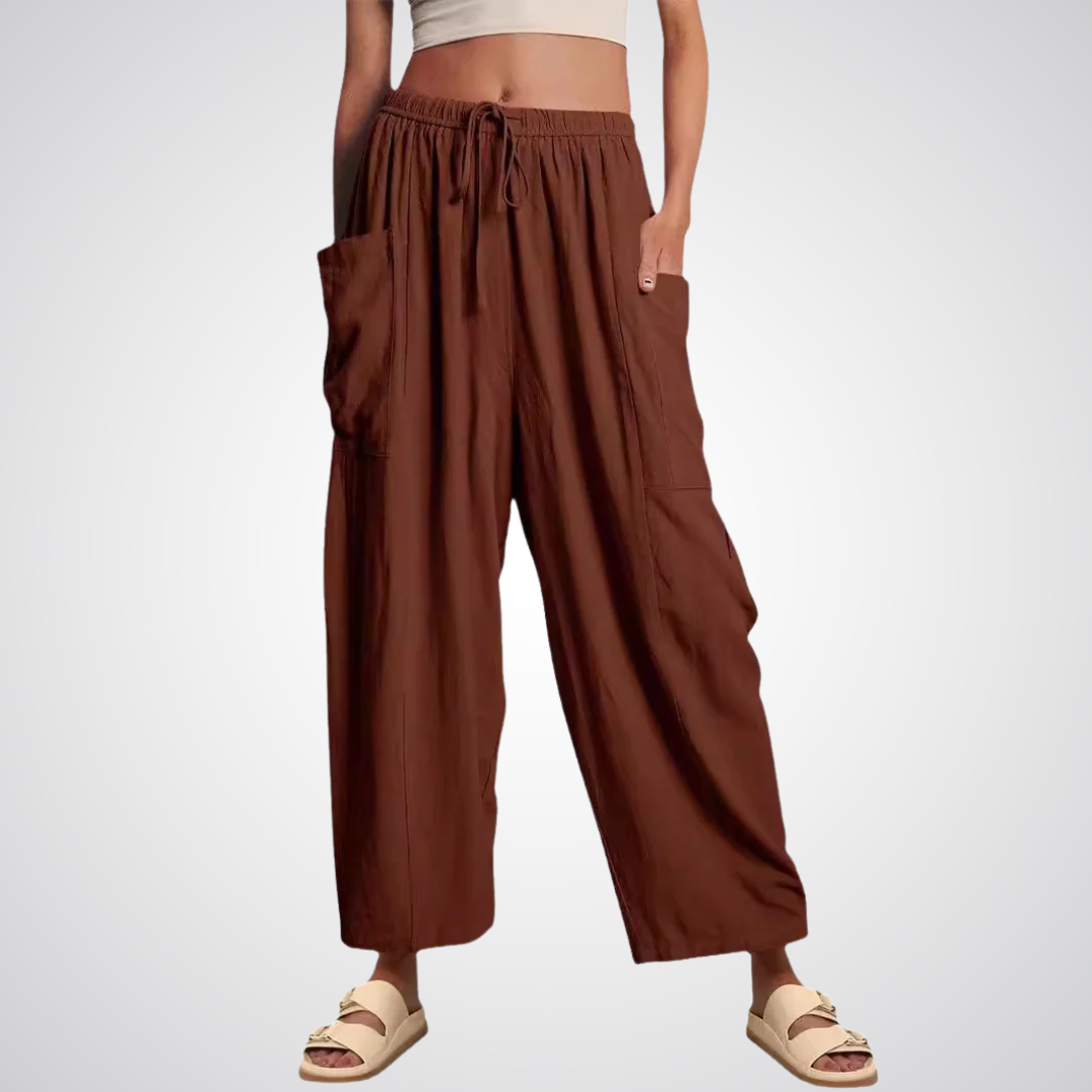 Linen-Cotton Trousers by Eleanor Vale