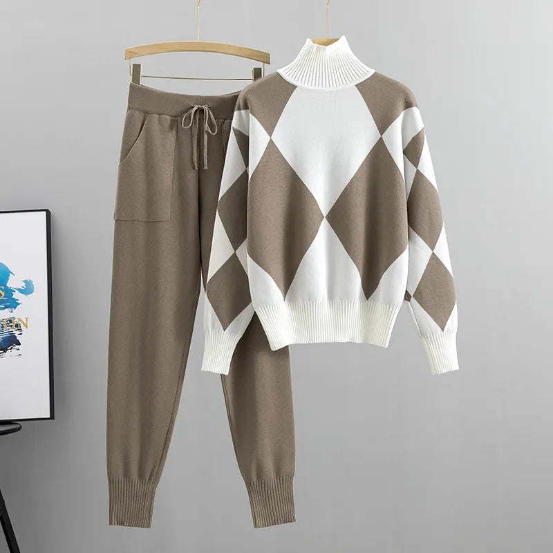 Diamond-Knit Co-Ord Set by Eleanor Vale