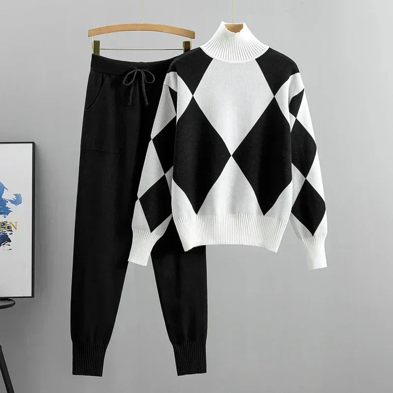 Diamond-Knit Co-Ord Set by Eleanor Vale