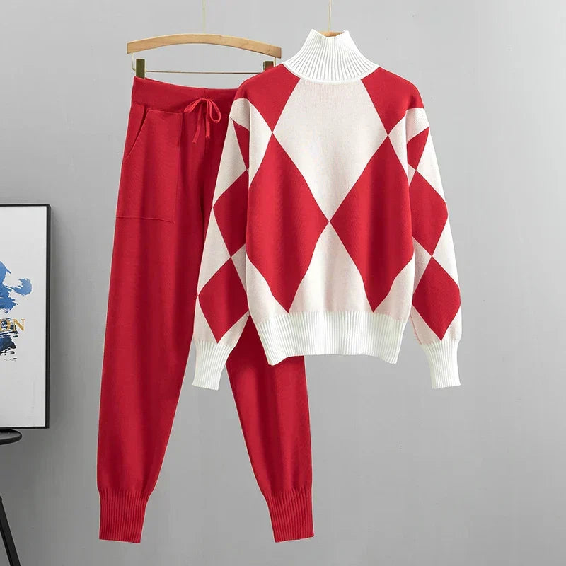 Diamond-Knit Co-Ord Set by Eleanor Vale