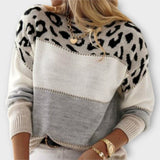Leopard-Yoke Jumper by Eleanor Vale
