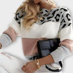 Leopard-Yoke Jumper by Eleanor Vale