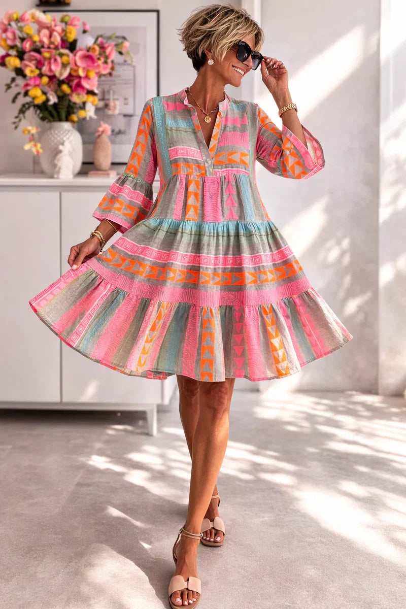 Ruffle-Cuff Midi Dress by Eleanor Vale