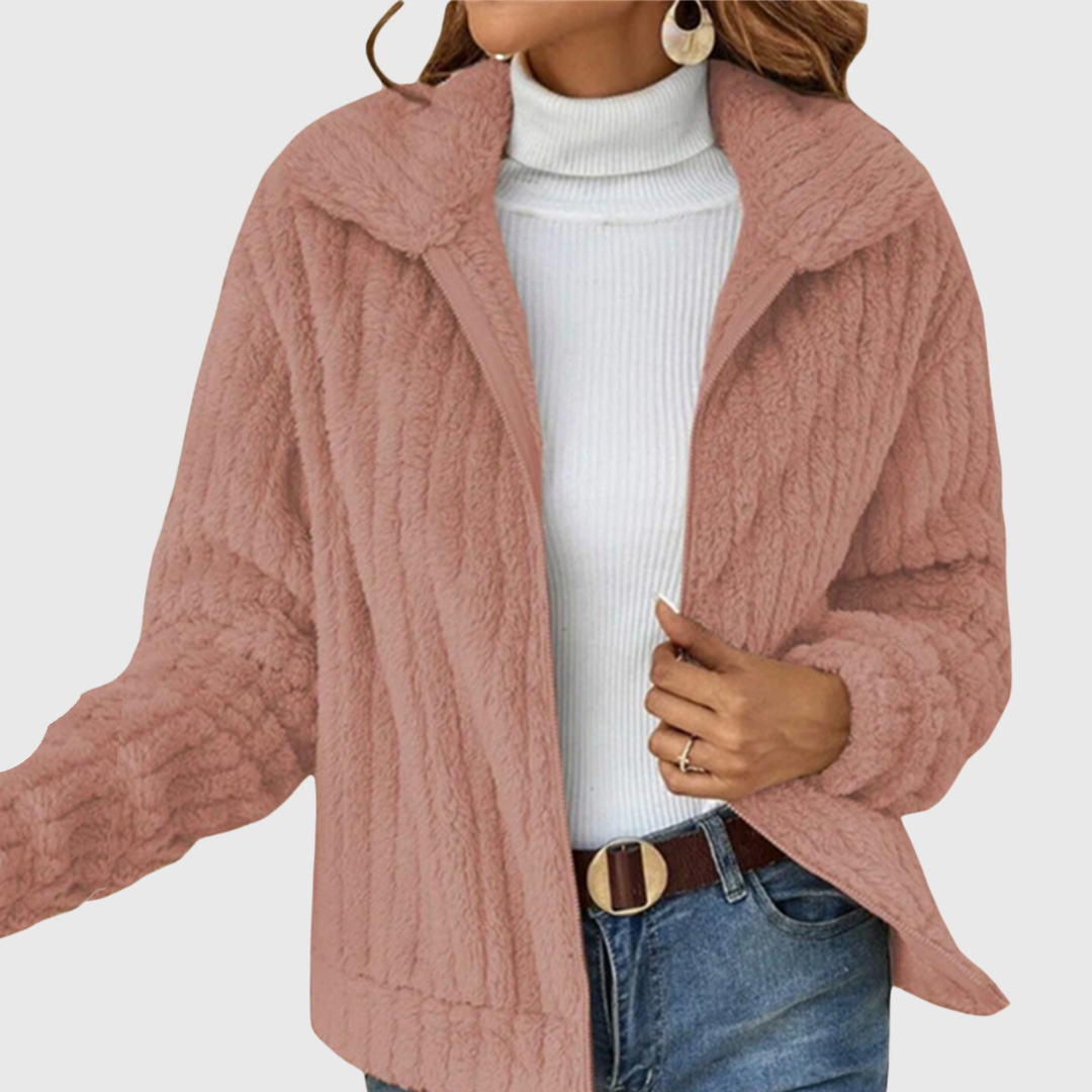 Brushed-Teddy Jacket by Eleanor Vale