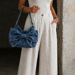 Retro bow detail bag