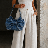 Retro bow detail bag