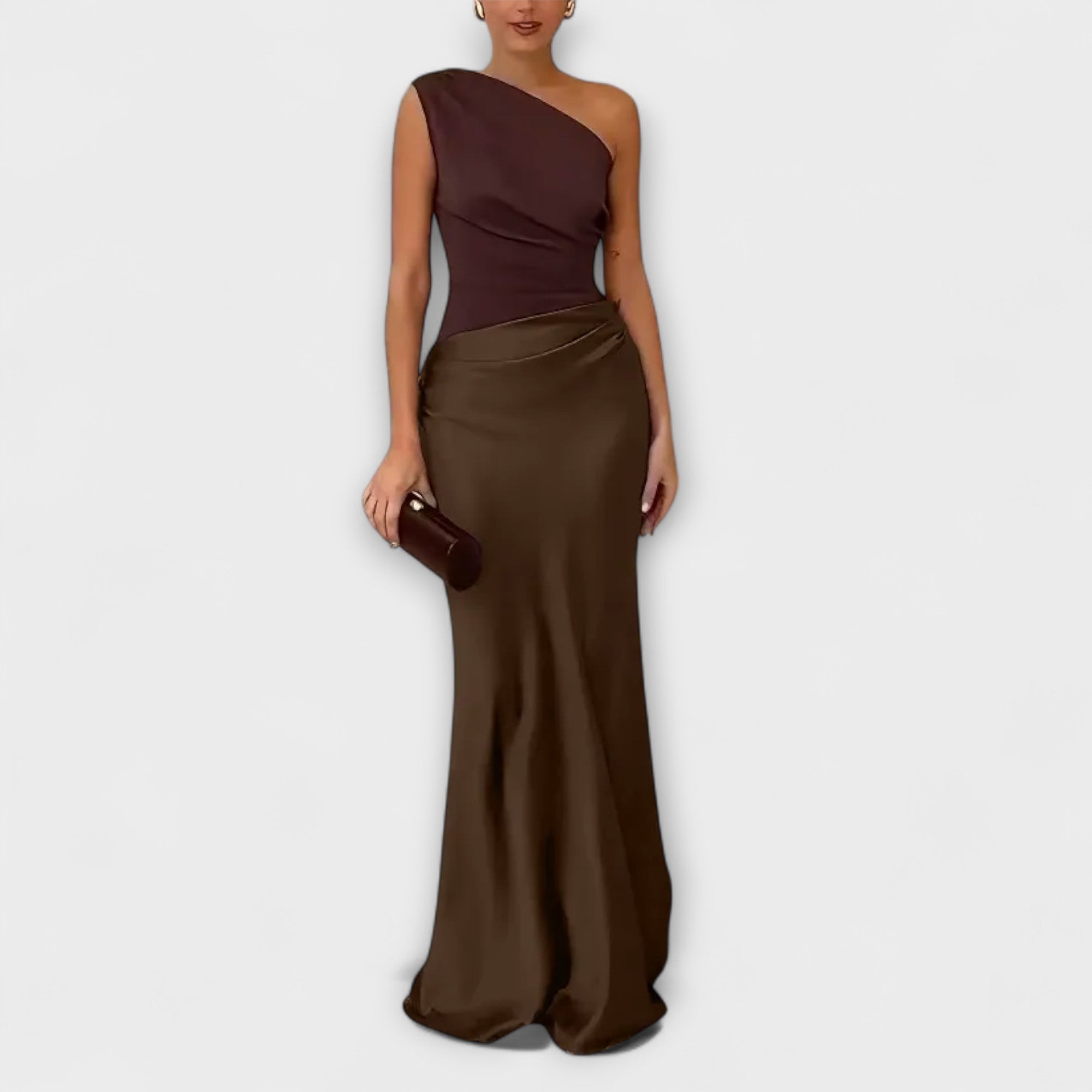 One-Shoulder Maxi Dress by Eleanor Vale