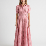 Raised-Rose Shirt Dress by Eleanor Vale