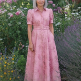 Raised-Rose Shirt Dress by Eleanor Vale