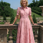 Raised-Rose Shirt Dress by Eleanor Vale
