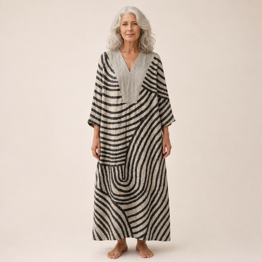 Arc-Stripe Summer Dress by Eleanor Vale