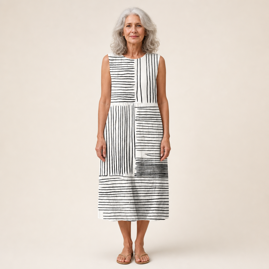 Ink-Stripe Dress by Eleanor Vale