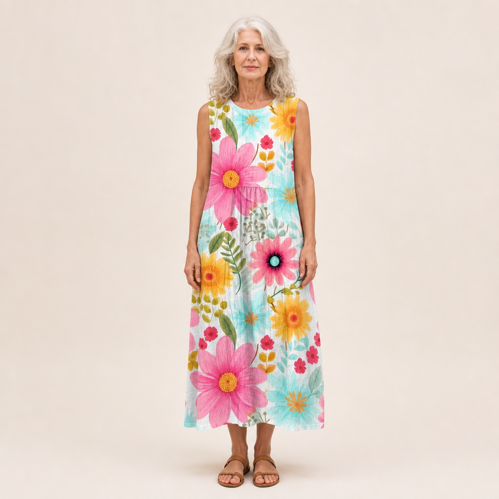 Bright-Cosmos Summer Dress by Eleanor Vale