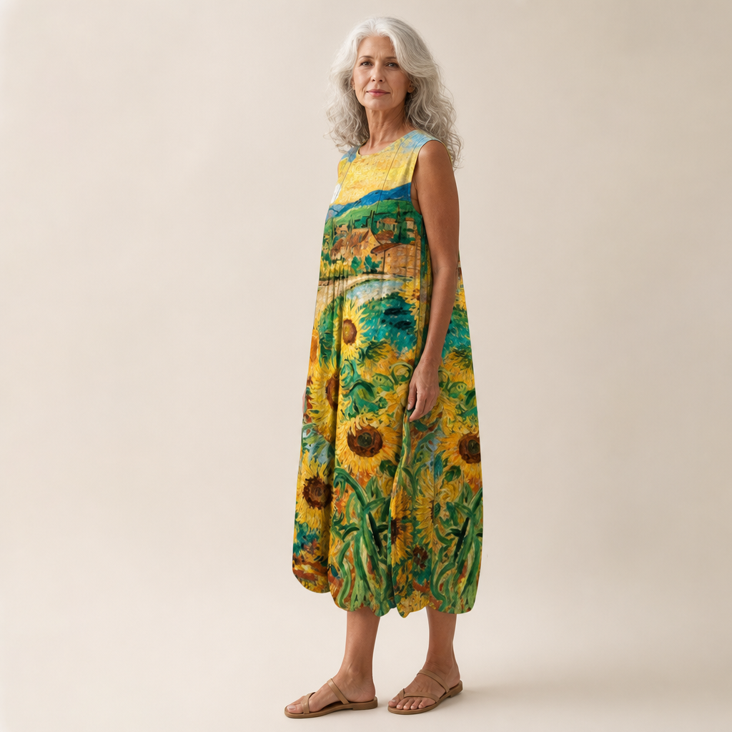 Sunflower-Scene Dress by Eleanor Vale