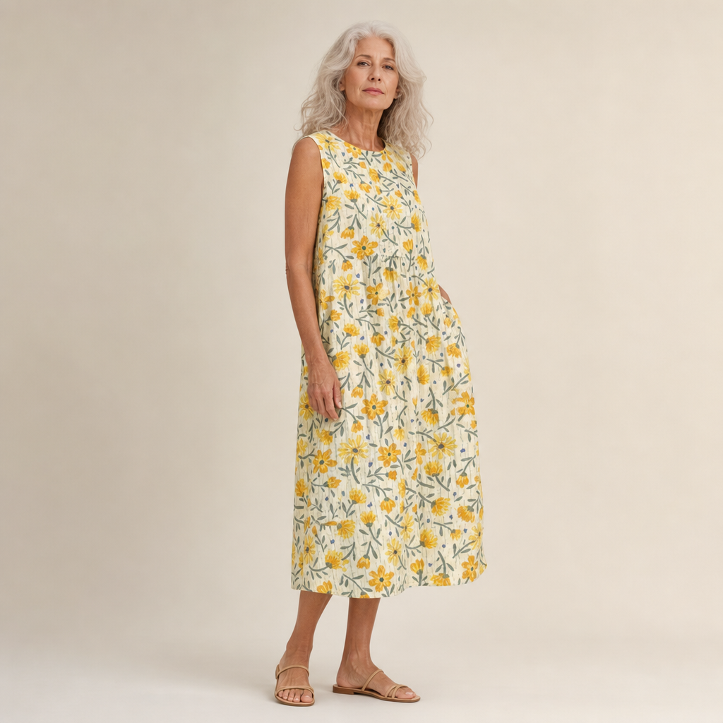 Buttercup-Print Dress by Eleanor Vale
