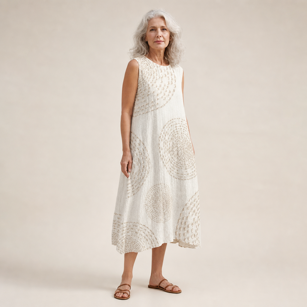 Sunburst-Motif Dress by Eleanor Vale