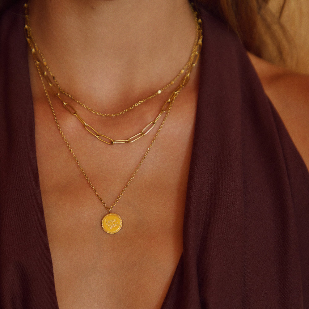 Coin-Trio Layered Necklace by Eleanor Vale