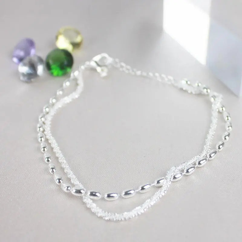 Zirconia-Strand Bracelet by Eleanor Vale