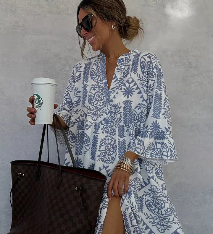 Block-Print Dress by Eleanor Vale
