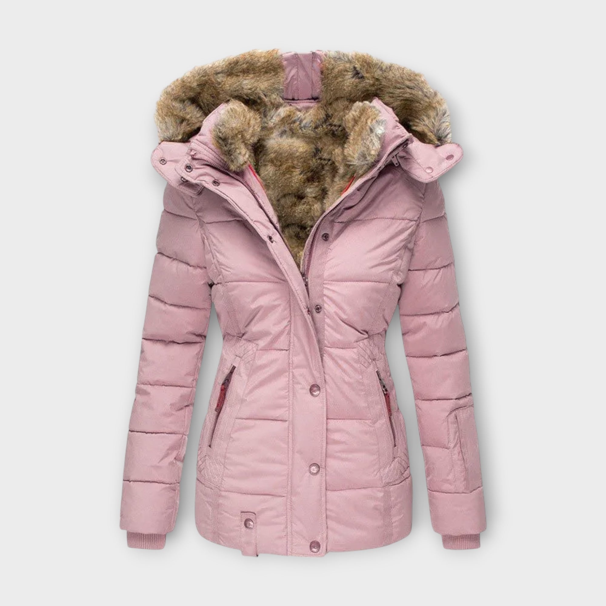 Tan-Trimmed Jacket by Eleanor Vale