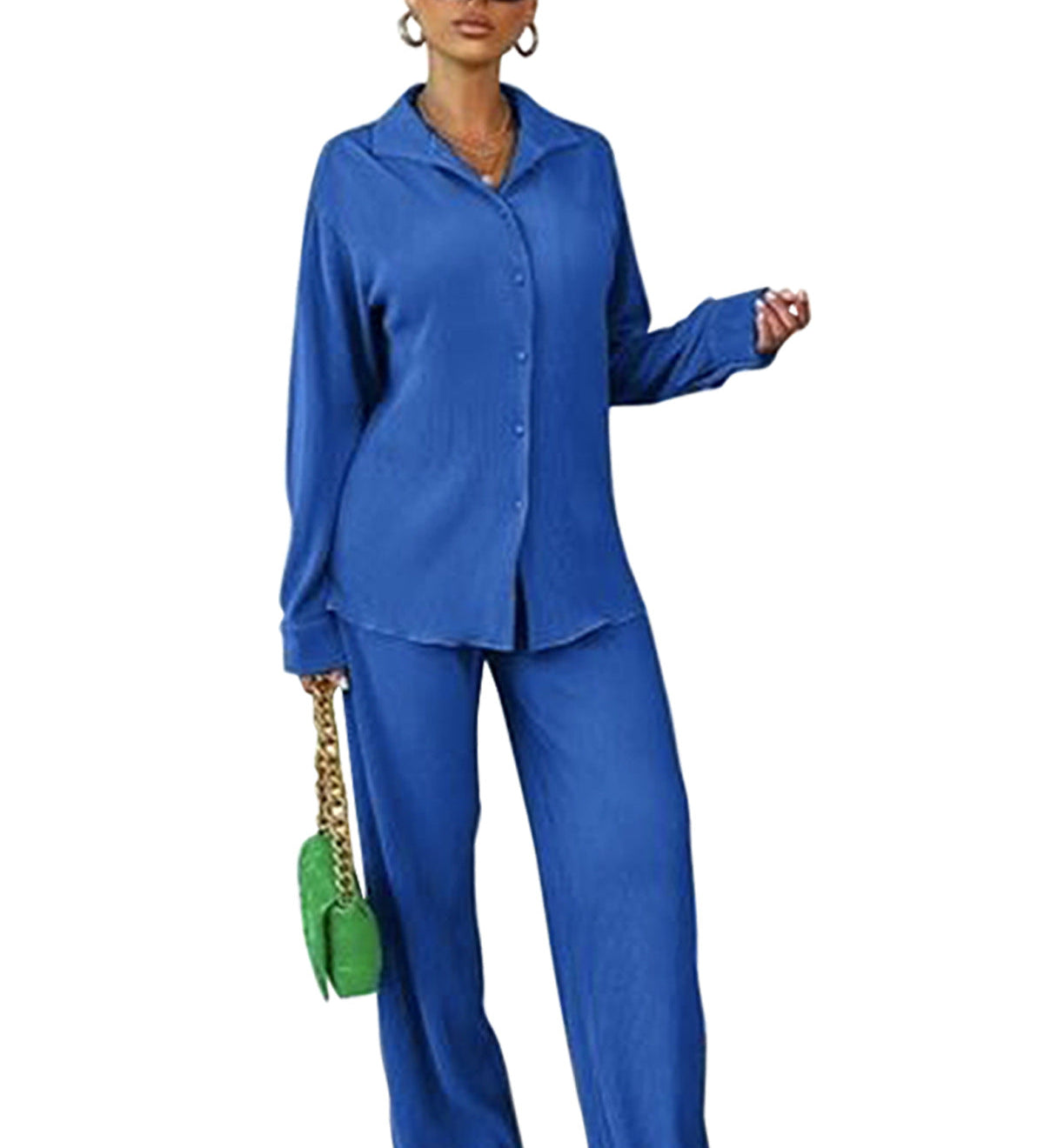 Crinkle-Pleat Co-Ord Set by Eleanor Vale