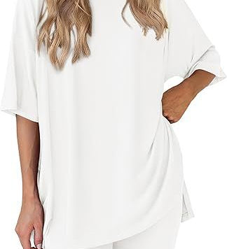 Oversized-Tee Lounge Set by Eleanor Vale