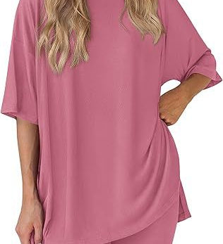 Oversized-Tee Lounge Set by Eleanor Vale