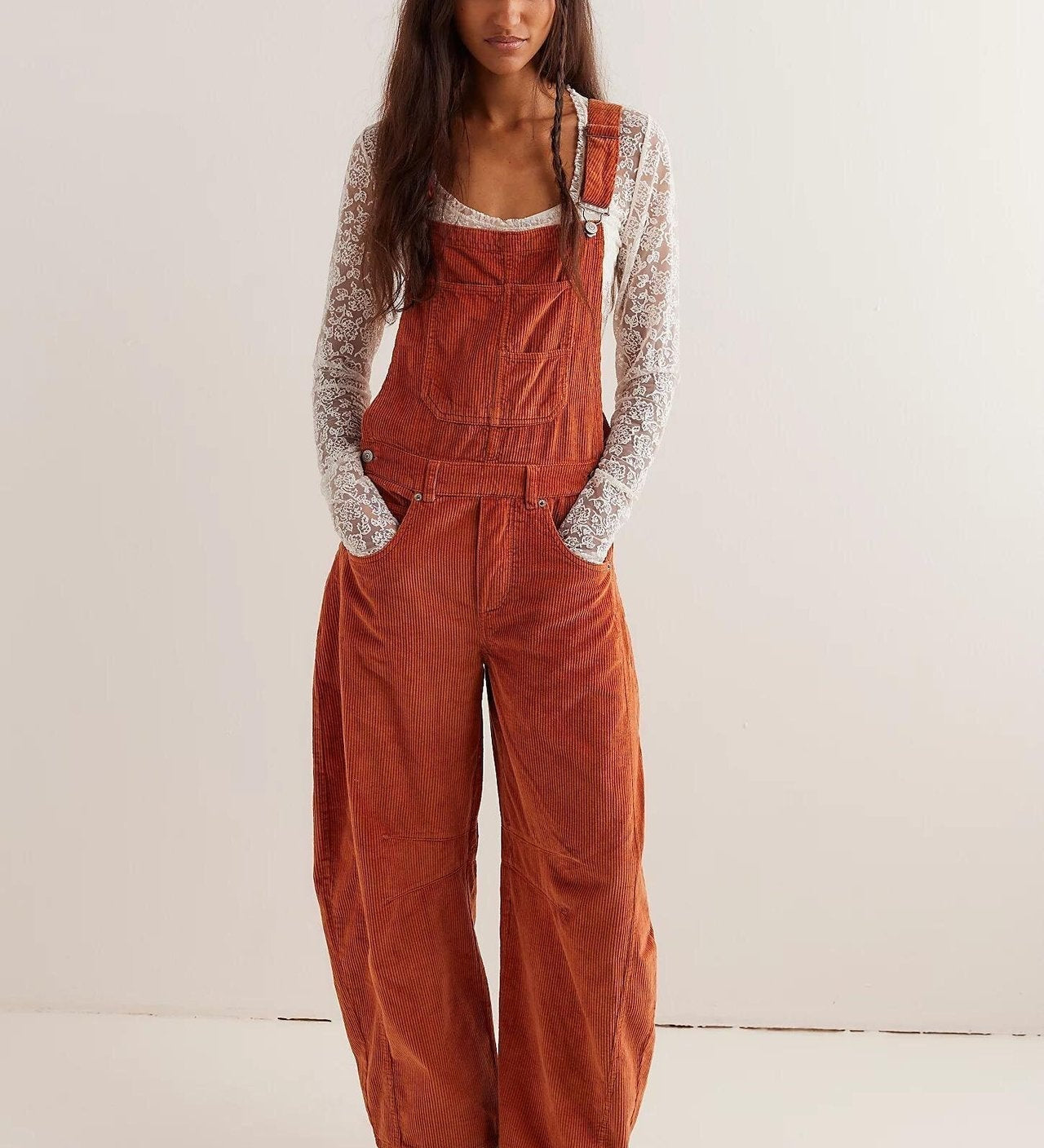 Barrel-Leg Overalls by Eleanor Vale