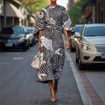 Concentric-Print Dress by Eleanor Vale
