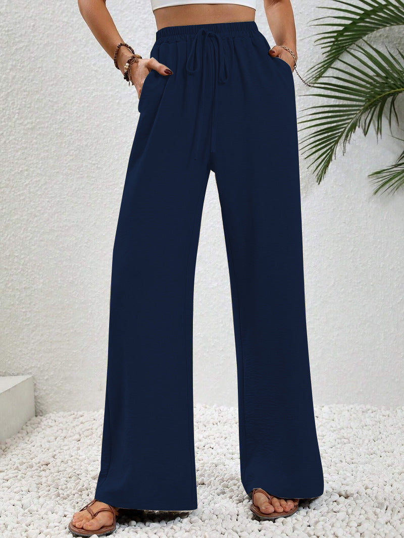 Relaxed-Drawstring Trousers by Eleanor Vale