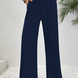 Relaxed-Drawstring Trousers by Eleanor Vale