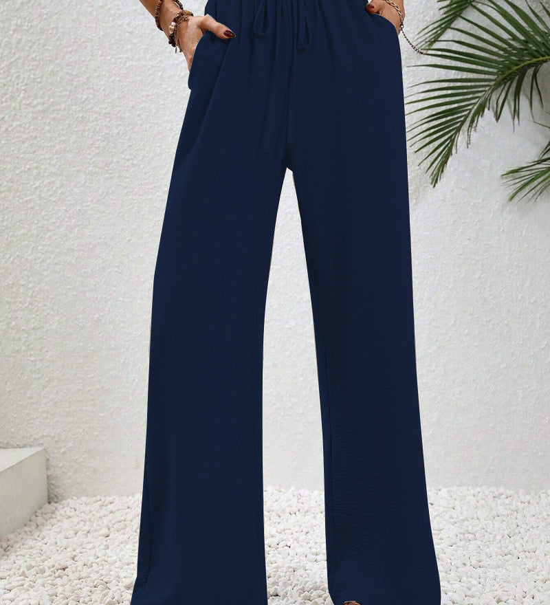 Relaxed-Drawstring Trousers by Eleanor Vale